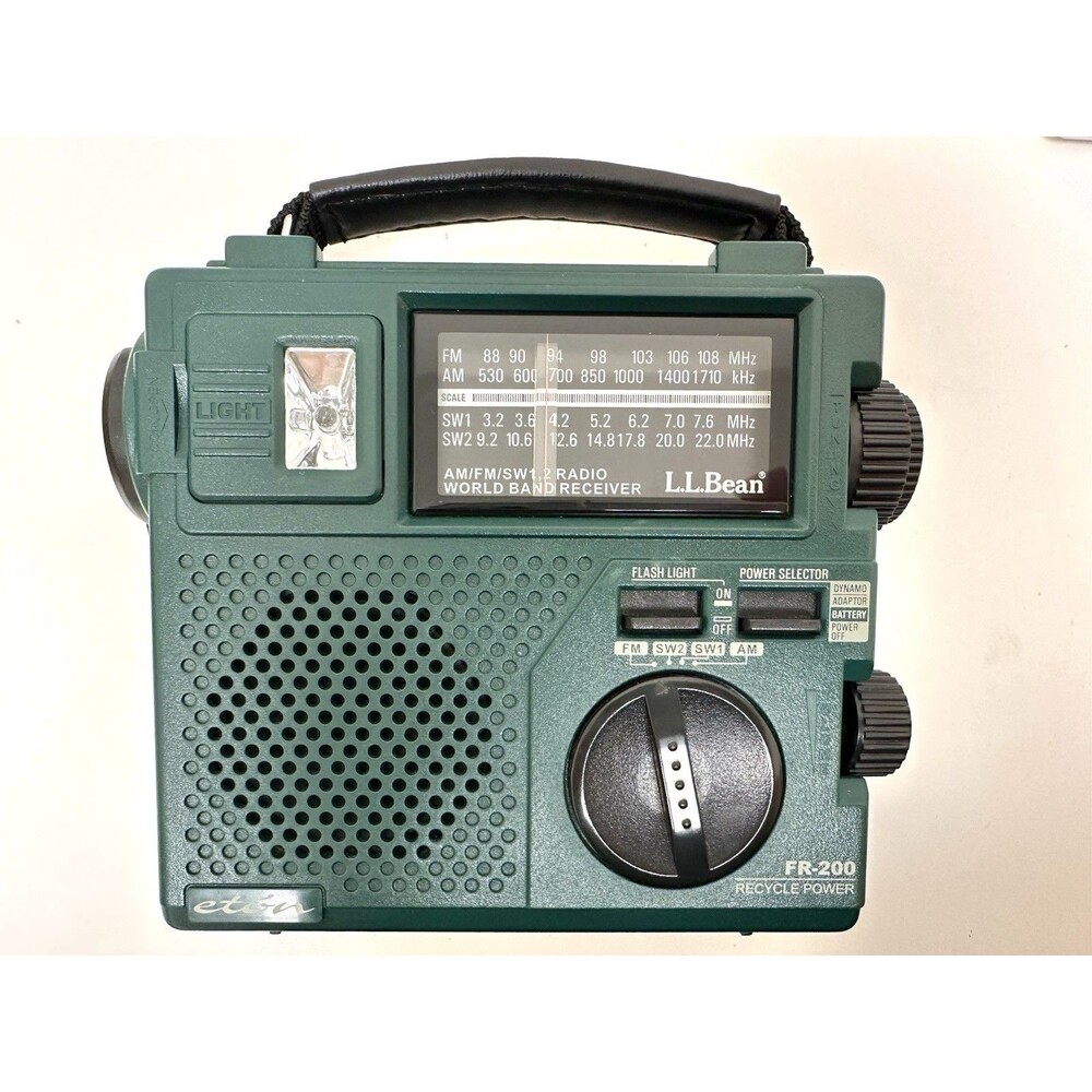 L.L. Bean Grundig Emergency Crank Radio FR200 AM/FM Shortwave Radio